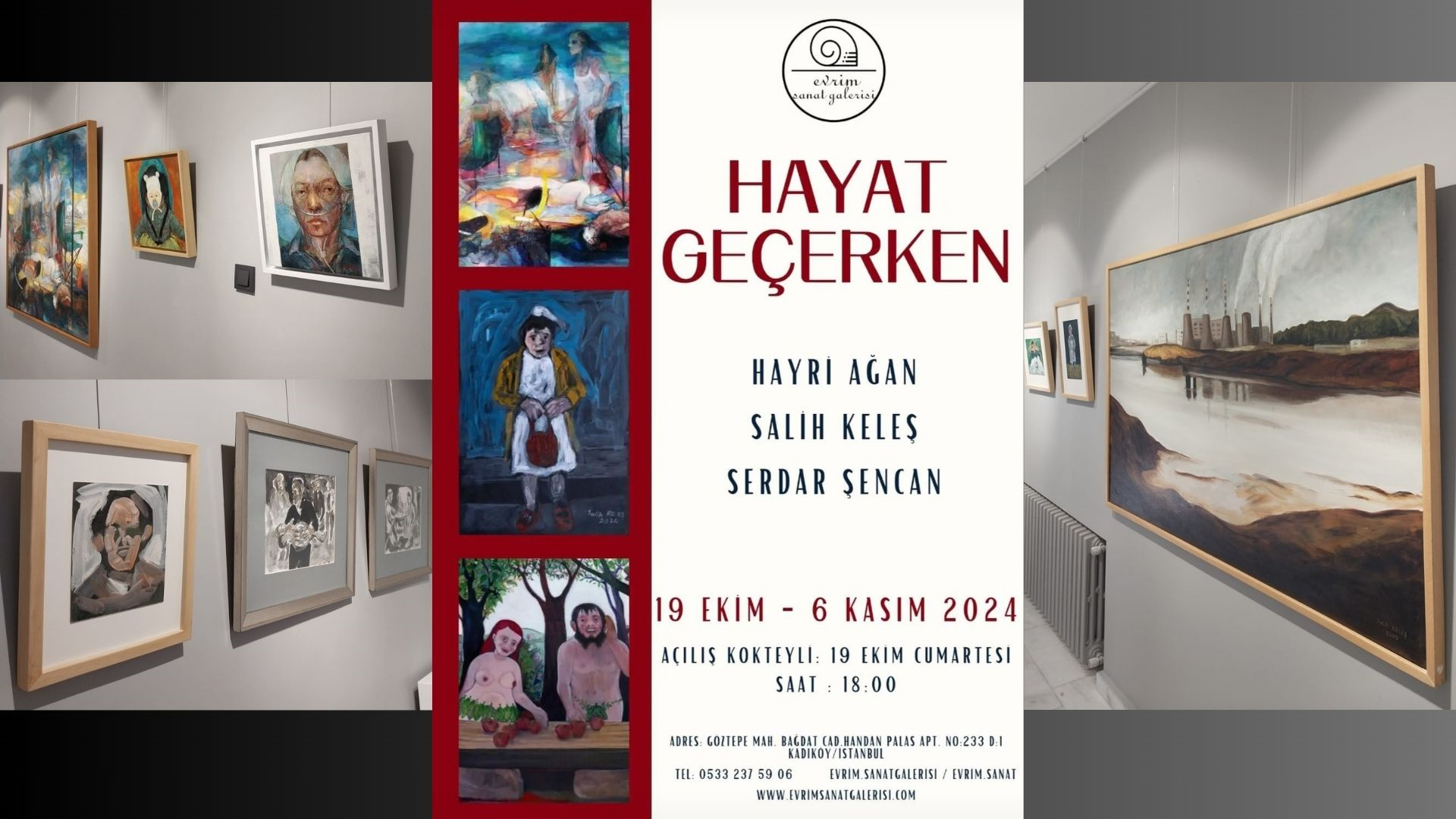 Hayri Ağan, Salih Keleş Ve Serdar Şencan’ın ''hayat Geçerken'' Karma Resim Sergisi 1 (1)