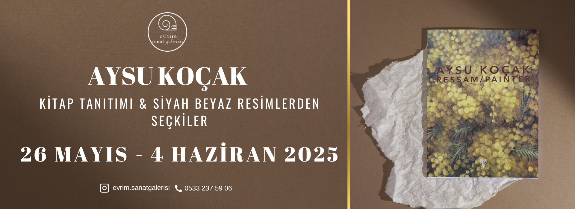 Aysu koçak siyah beyaz resimlerden seçkiler ve kitap tanıtımı evrim sanat galerisi