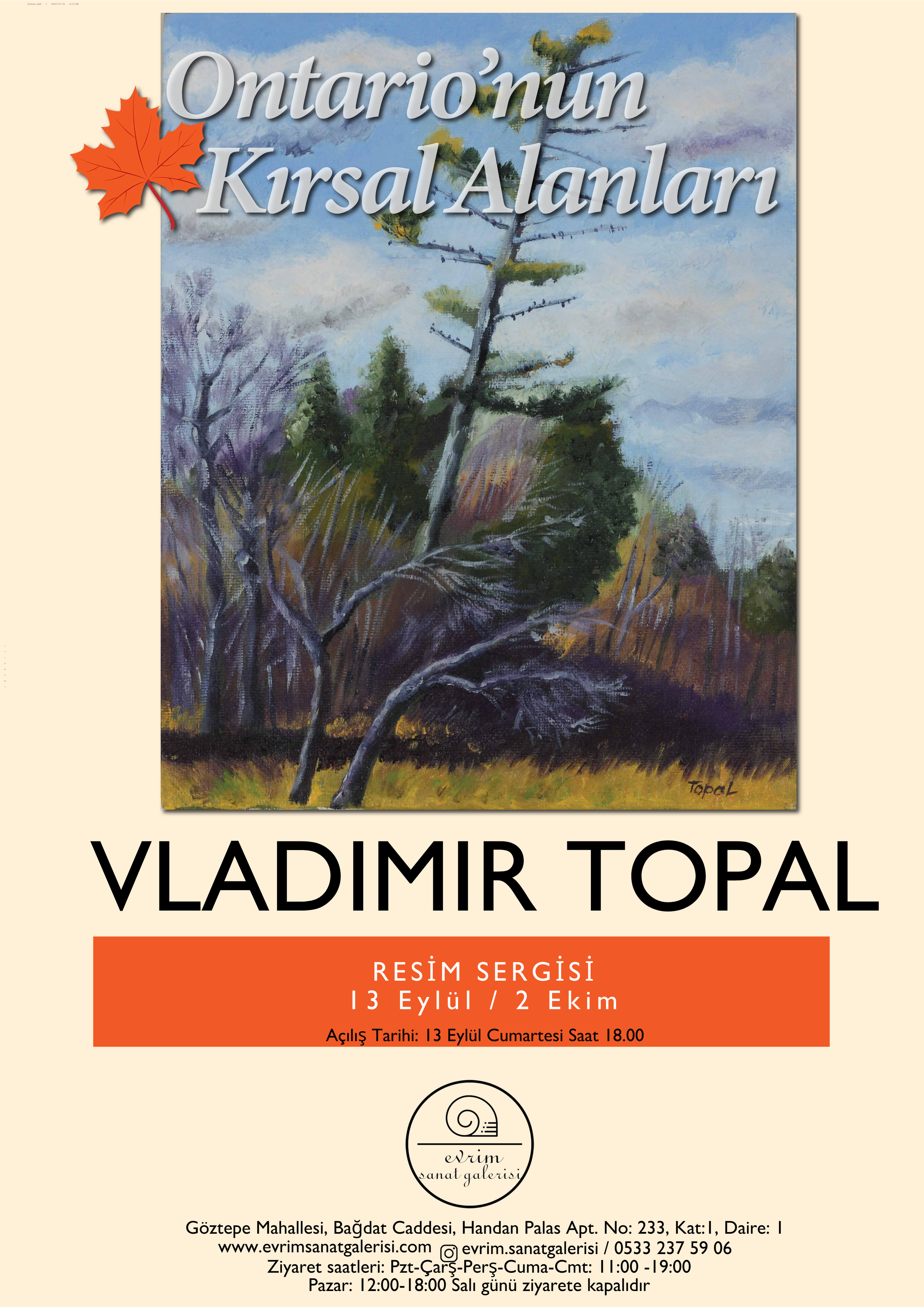 Vladimir topal ontario'nun kırsal alanları - Evrim Sanat Galerisi