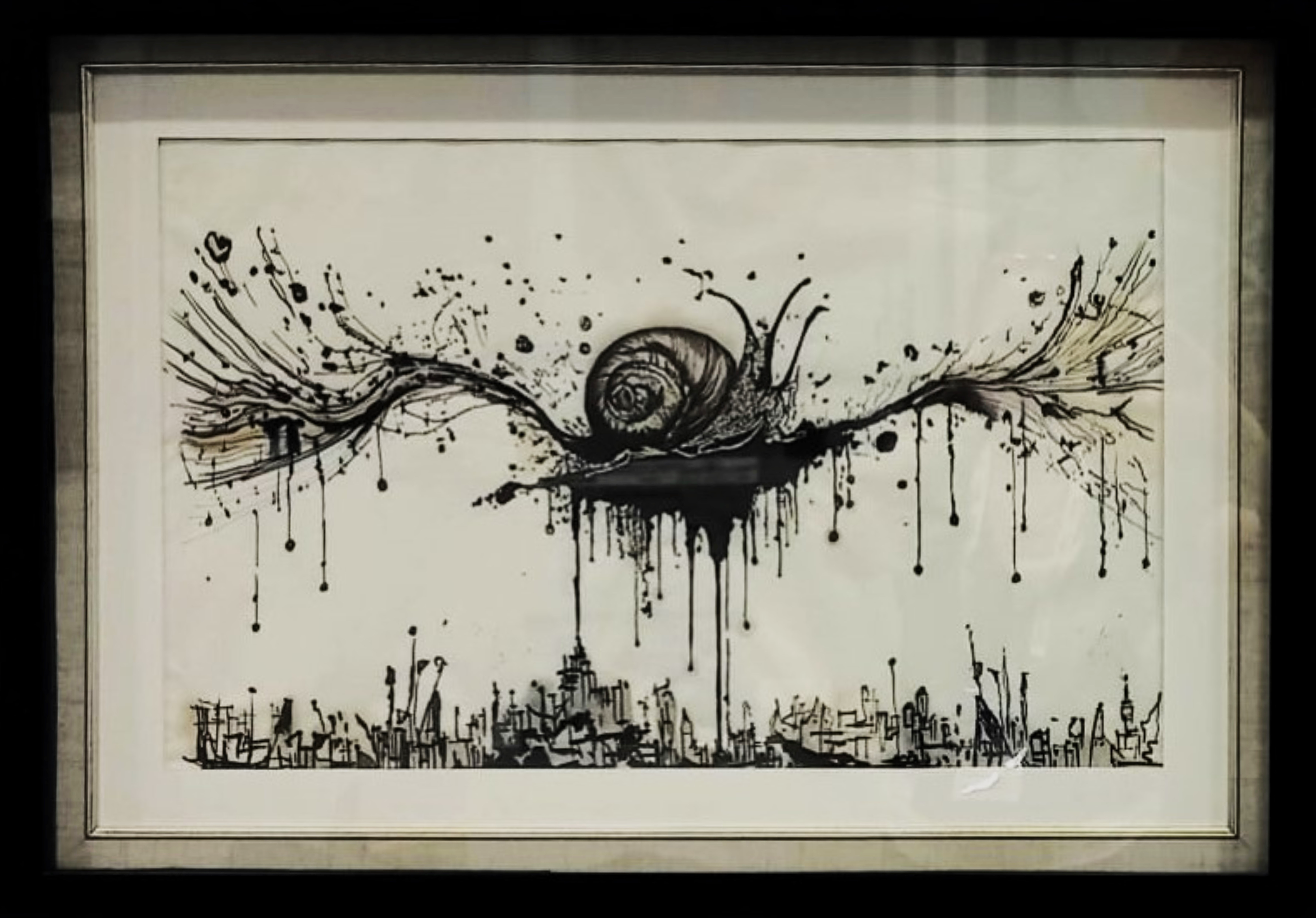 Günsu Saraçoğlu Slow Down Life, Japon Kağıt Üzerine Akrilik Kalem, 36x60 cm