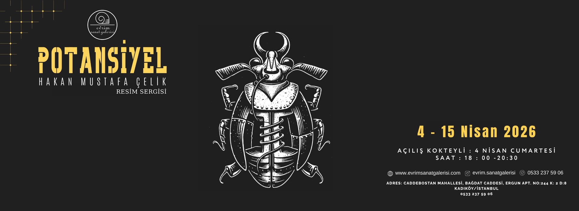 Hakan Mustafa Çelik'in Potansiyel isimli resim sergisi