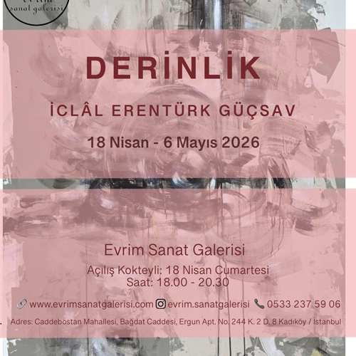 İclal Erentürk Güçsav'ın Derinlik isimli resim sergisi
